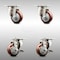 Service Caster 3 Inch 316SS Maroon Polyurethane Wheel Swivel Top Plate Caster Brakes SCC, 2PK SCC-SS31620S314-PPUB-MRN-2-TLB-2 - alternate 1
